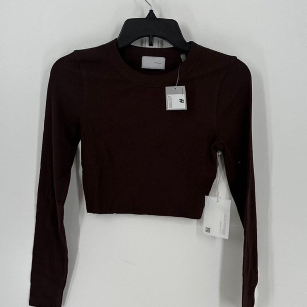 Women's Viavia Long Sleeve Rib Top S